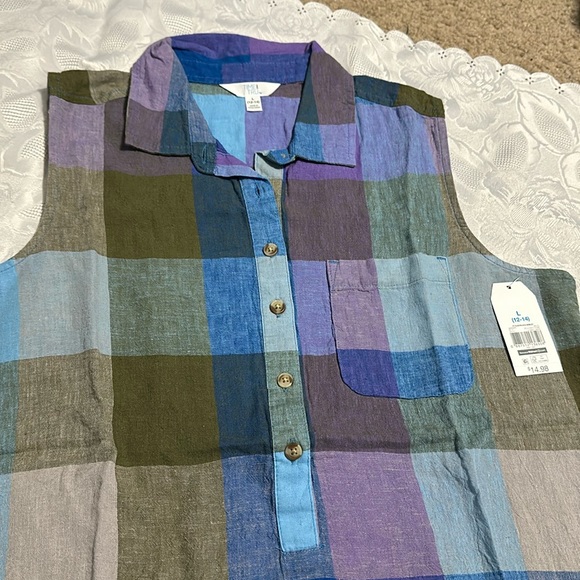 Sleeveless Henley top - Picture 2 of 4